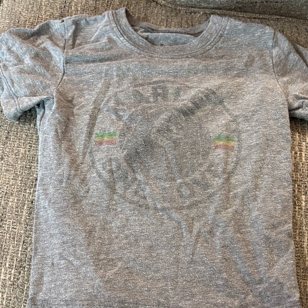 Zion Rootswear Bob Marley Kids Gray Graphic Tee